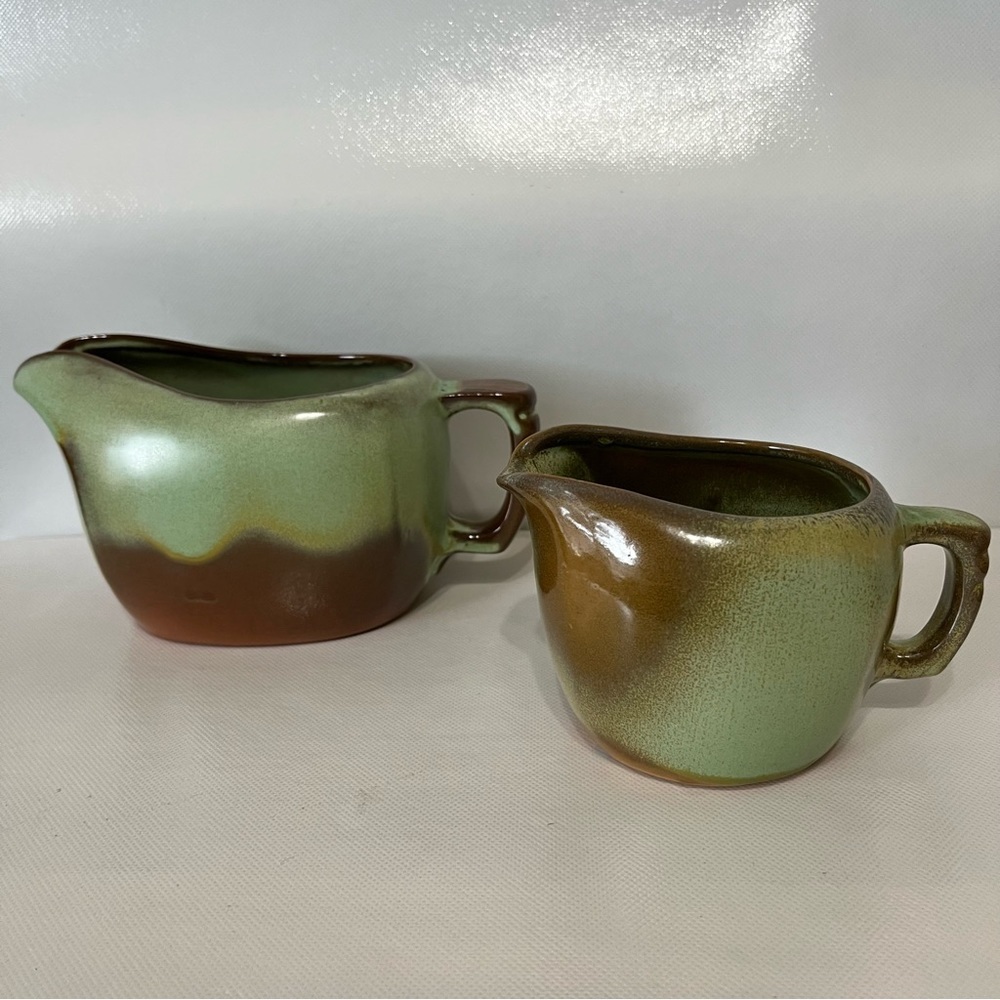Frankoma Vintage Pottery Gravy Bowl & Creamer